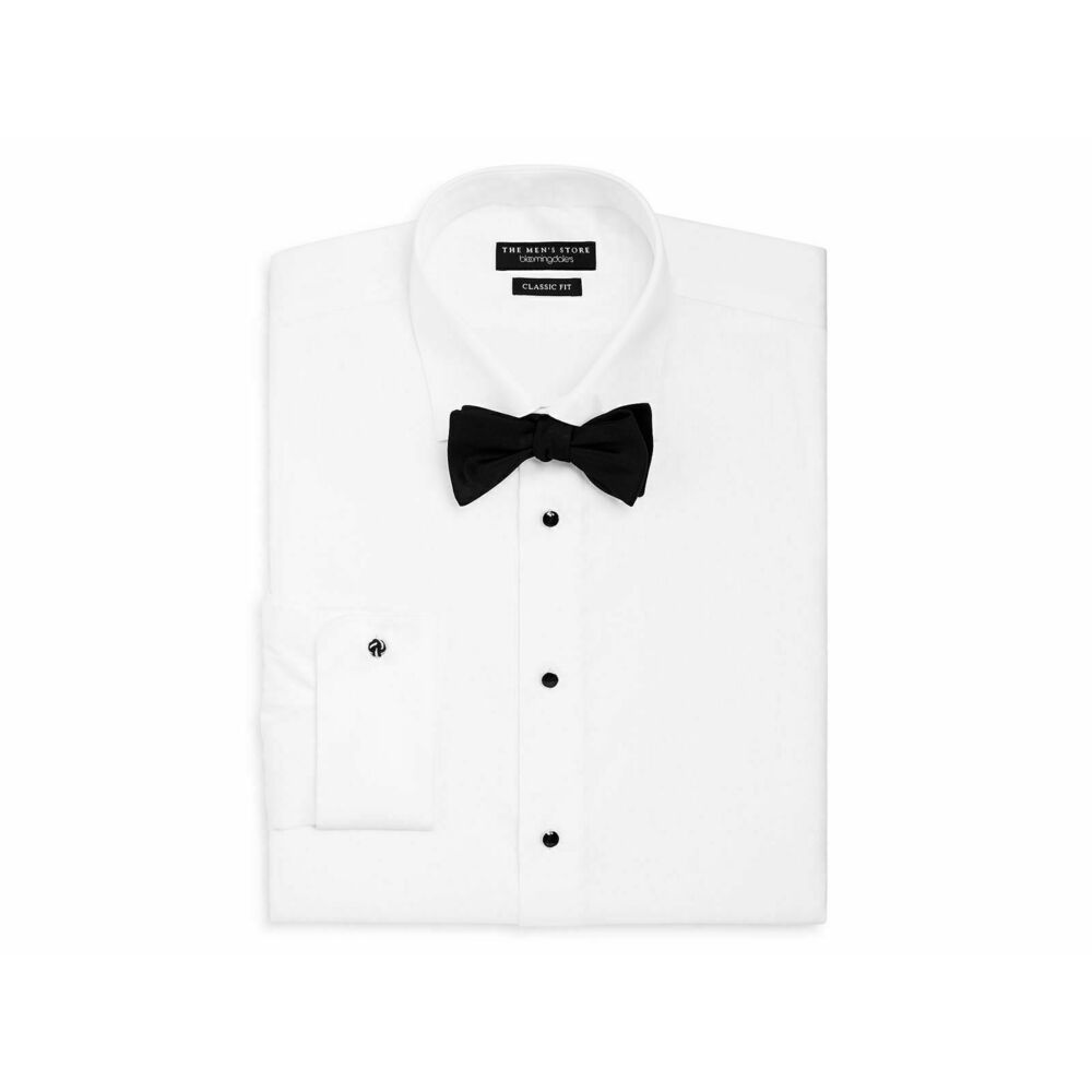 The Men's Store  Classic Fit White Tuxedo Dress Shirt 15 Rtl $125